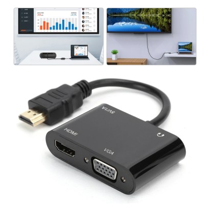 CONVERTISSEUR HDMI TO HDMI+VGA _ RS-HDHDVGA(4)